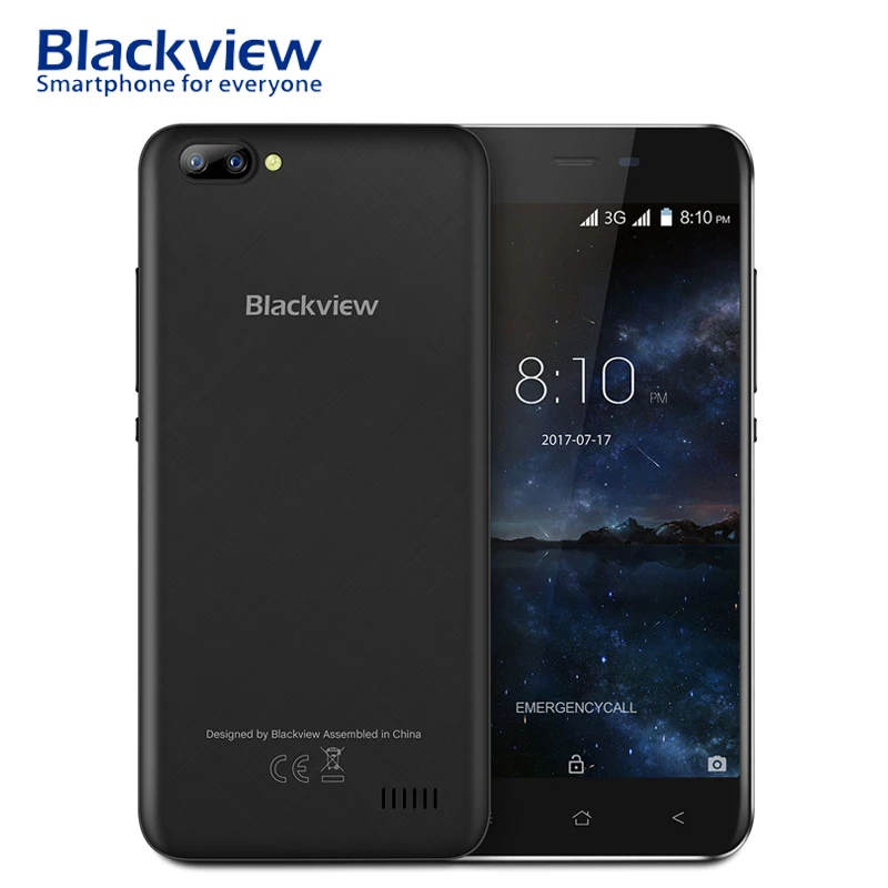 Blackview A7 3g смартфон 5 дюймов Android 7 0 1 ГБ Оперативная память 8 Встроенная 4 ядра