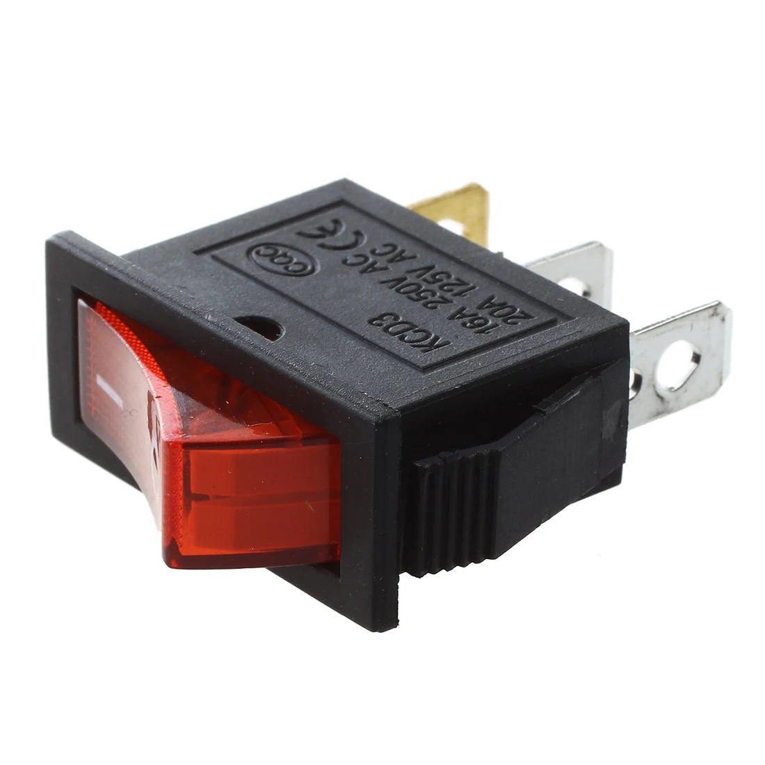 AC 16A/250 В 20A/125 красный световой переключатель на SPST катер кулисный x 5 шт. |