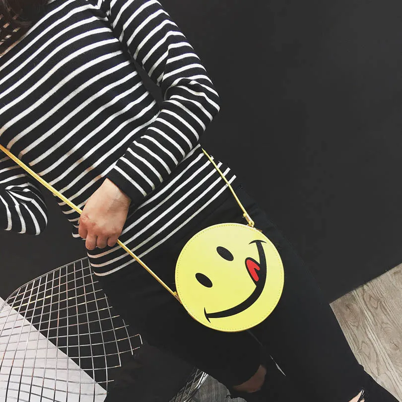 Супер-предложение повседневная Для женщин милой улыбкой Сумки известных брендов