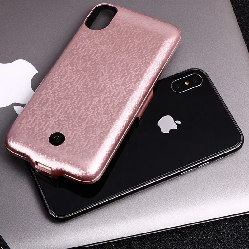 Зарядное устройство чехол для iPhone X 5500 mAh power Bank ультра тонкий внешний резервный