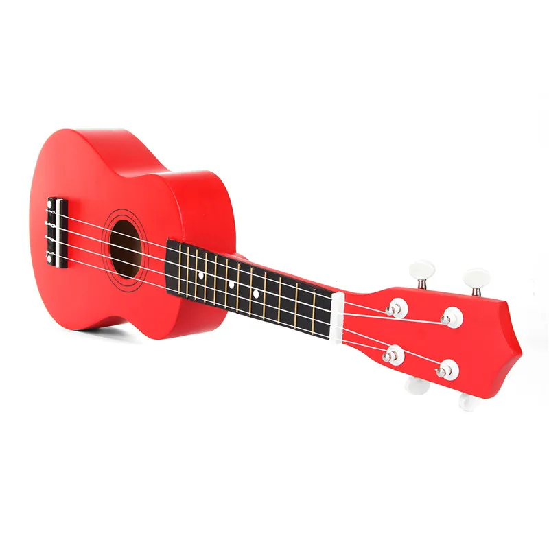 Гитара укулеле Zebra 21 &quot Красная гитара сопрано гавайский бас гитарра с тюнером