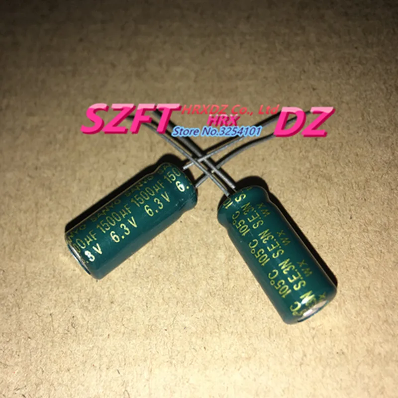 

SZFTHRXDZ 50PCS 6,3V 1500UF 8X18 electrolytic capacitor 1500UF 6.3V 8X18