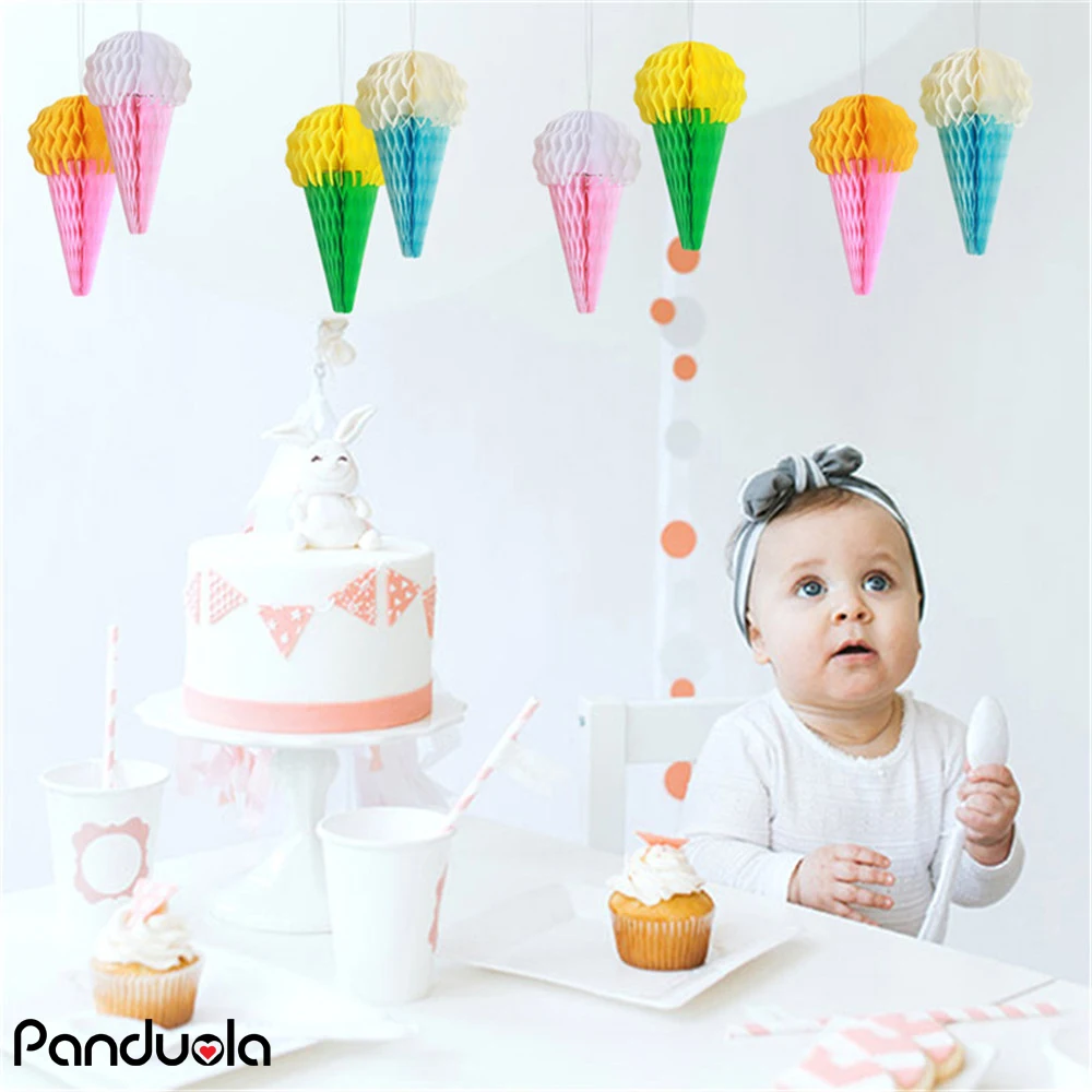 Бумажные сотовые шарики для мороженого 4 шт./лот 15 см|Украшения своими руками