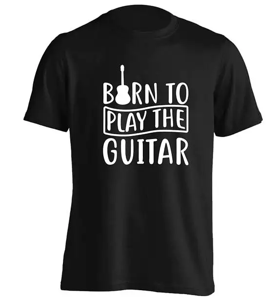 Футболка Born to play акустическая бас электрическая трибуна музыкальный инструмент