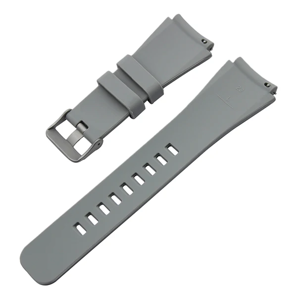 Grey Быстросъемный силиконовый резиновый ремешок для наручных часов Fossil Q Founder Wander Crewmaster Grant Marshal explorer - Цвет ремешка: Grey