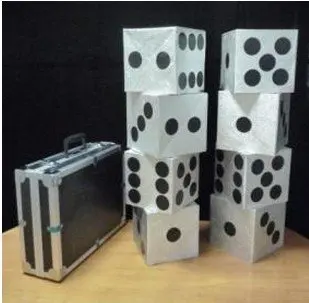 

Large Dice Production Case Amaziong Stage Street Magia Mentalism Illusion Gimmick Props Accessories for Professional Magicians