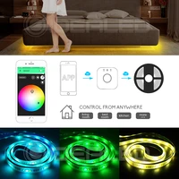 rgbcct led strip lights zigbee controller 12v 5m color changing work with zigbee hub and echo plus dimmable ambient light