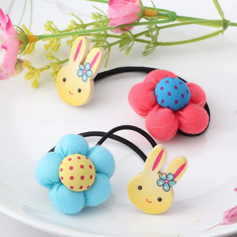 Детские галстуки для волос с тыквенными цветами аксессуары маленьких девочек