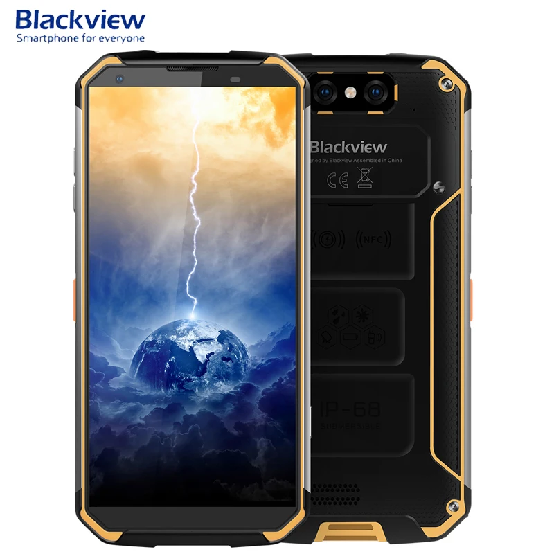 Blackview BV9500 Беспроводной Зарядное устройство 5 7 &quot18: 9 FHD + Android 8 1 10000 мАч IP68