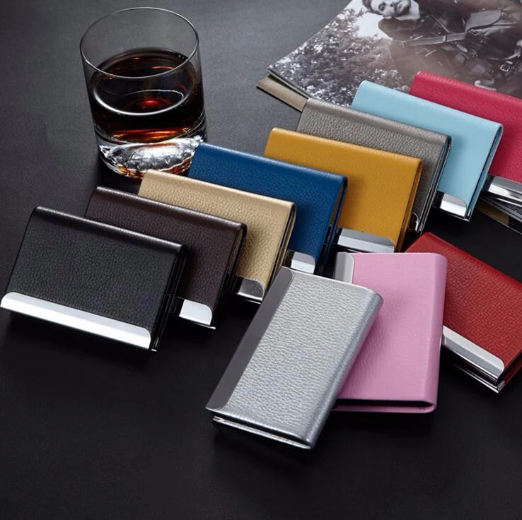 Модный Бизнес ID держатель для кредитных карт женщин и мужчин брендовый