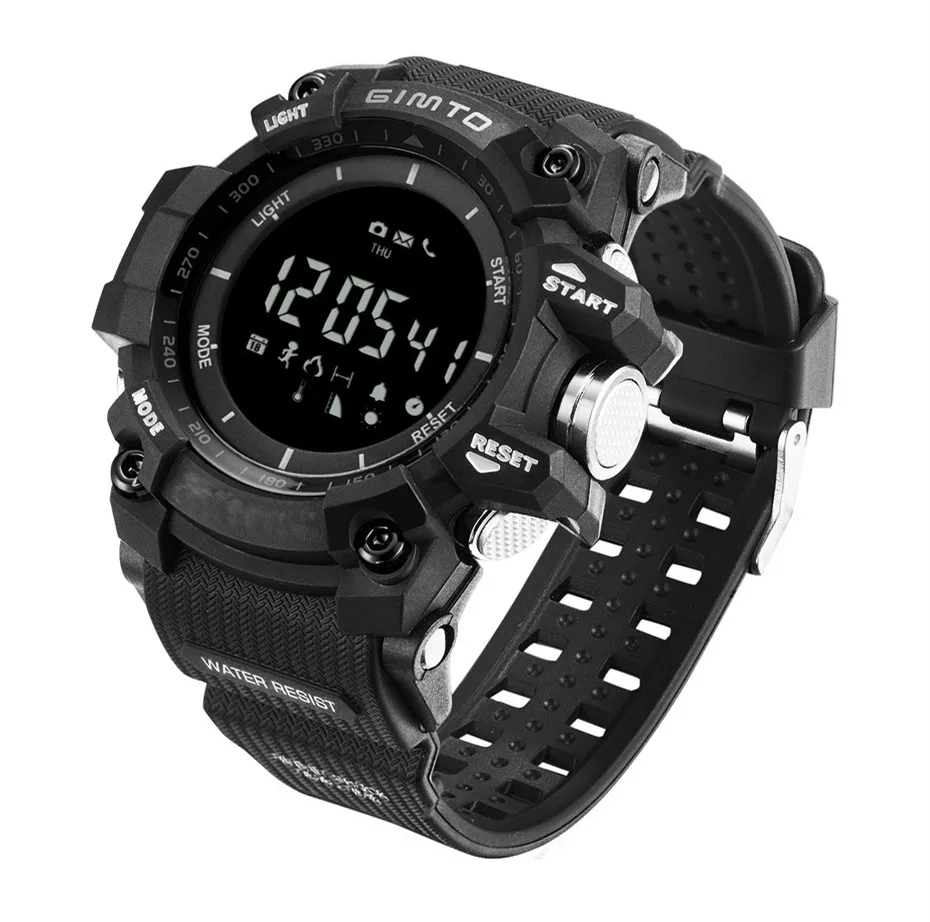 Женские часы Открытый цифровой светодиодный GIMTO relojes Femino Спорт Леди будильник Шагомер Bluetooth Водонепроницаемый Календарь женский wris