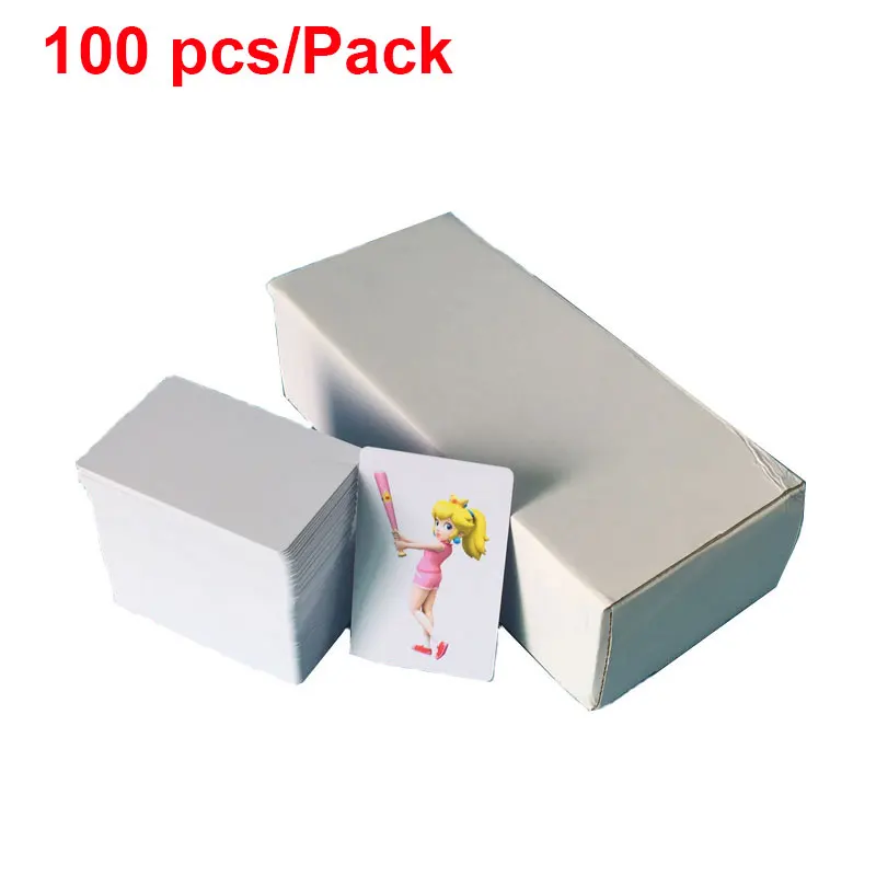 100 шт./лот чистые белые карты ПВХ Smart Card Tag x CR80 .30 Mil Graphic качественная Кредитная