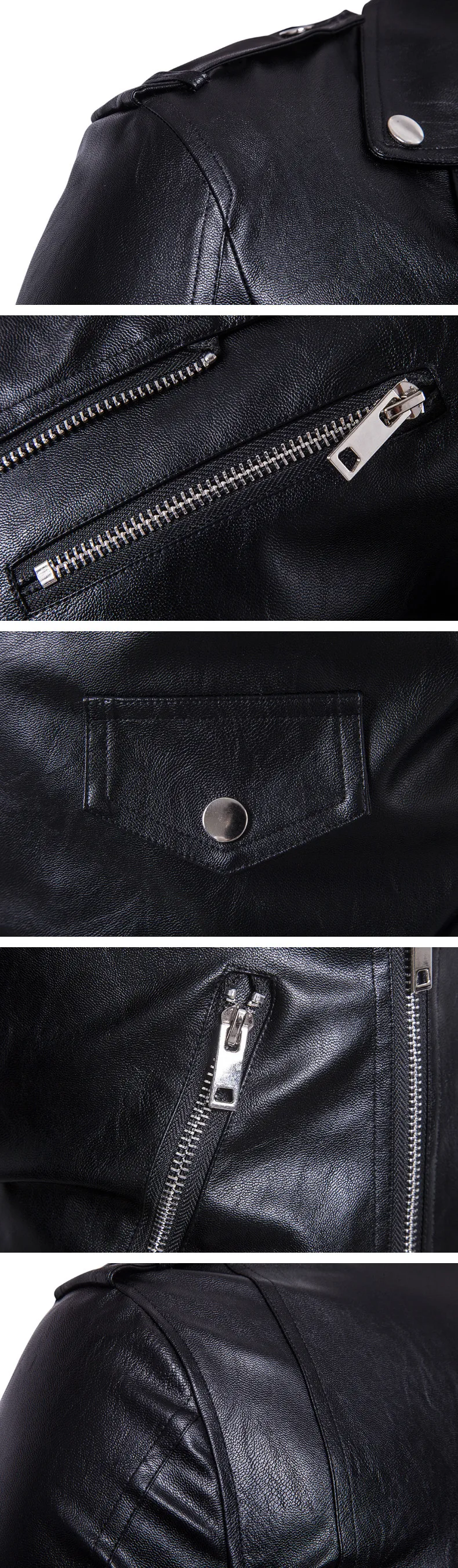 DQIYU бутик панк кожаная куртка мужские пальто молнии Slim Fit мотоциклетная кожаная куртка английский дизайн байкерская куртка мужская 5XL