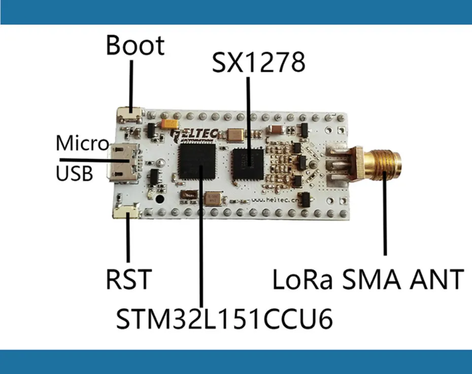Heltec IOT LORA Node Lora Node 151/LN151 915 mhz STM32 L151CCU6 SX1276 lora макетная плата с антенной
