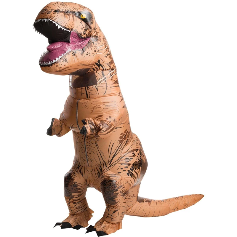 Надувной костюм динозавра T rex надувной зеленый динозавр Пурима на Хэллоуин