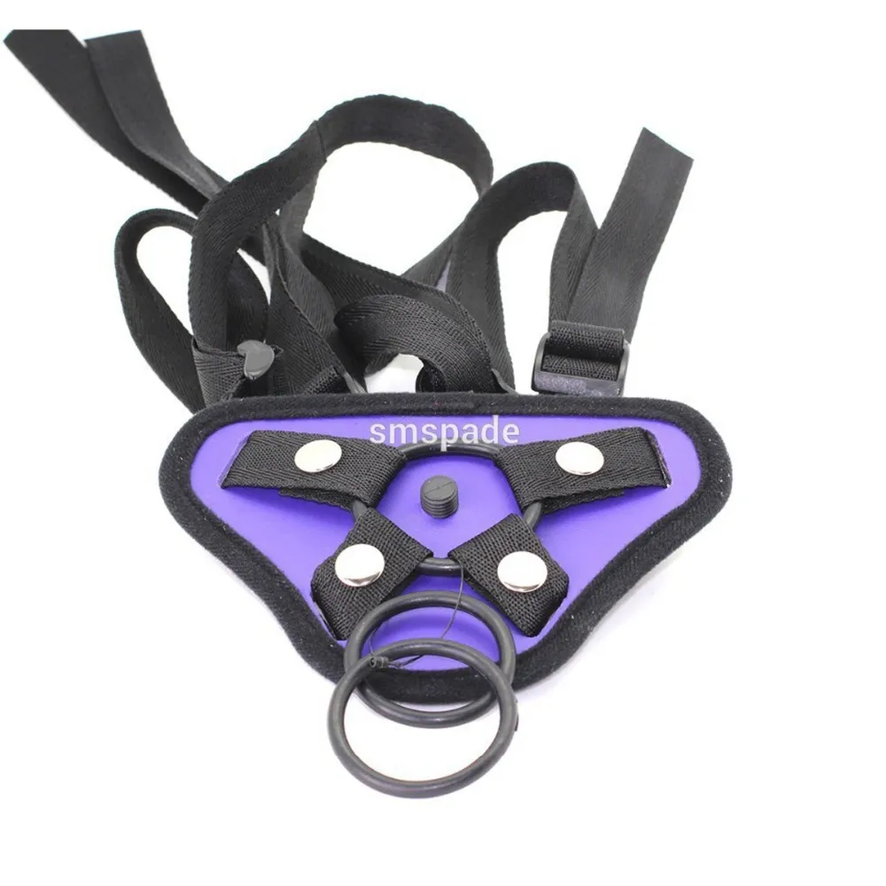 SMSPADE 130*35 мм пурпурный фаллоимитатор на ремешке ремешок женском для большого