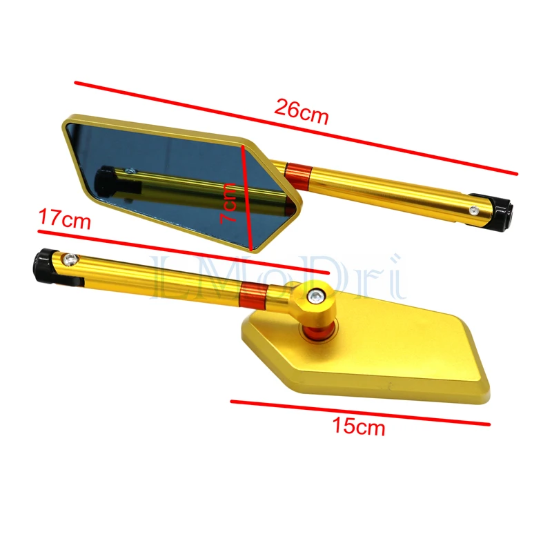 Новое заднее боковое зеркало LMoDri для мотоцикла HONDA R1 R3 R6 FZ6 GSXR600 750 1000 NINJA250 ZX 6R Z750
