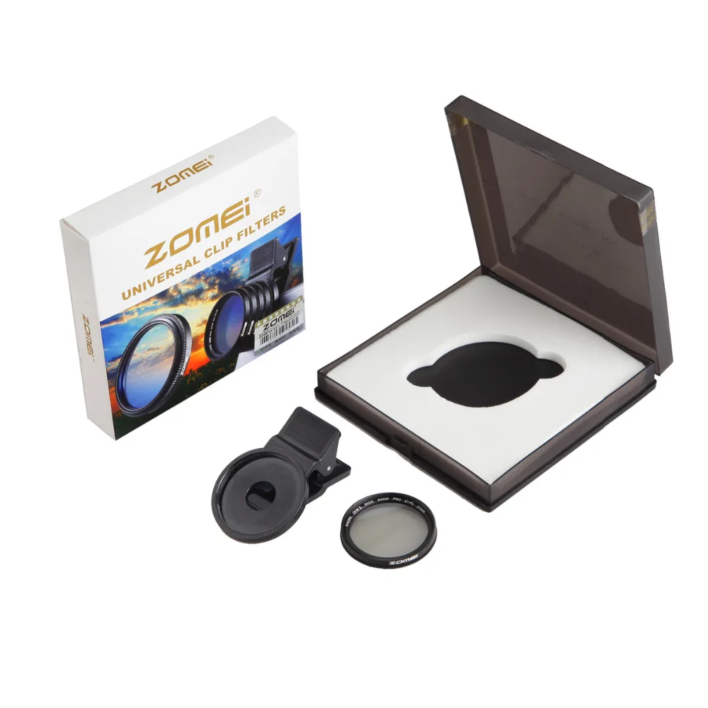ZOMEI Camera Lens Filter Wallet Case 10 Pockets Filter Bag For 37mm-82mm UV CPL Cokin P Series Square Filter Pouch Zomei Origina