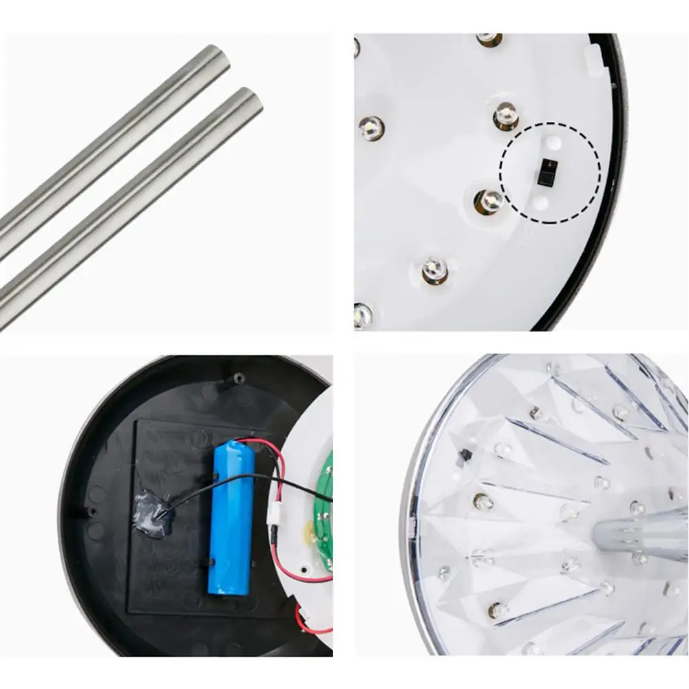 IP44 Водонепроницаемый светодиодный солнечный светильник Post вилла украшения сада