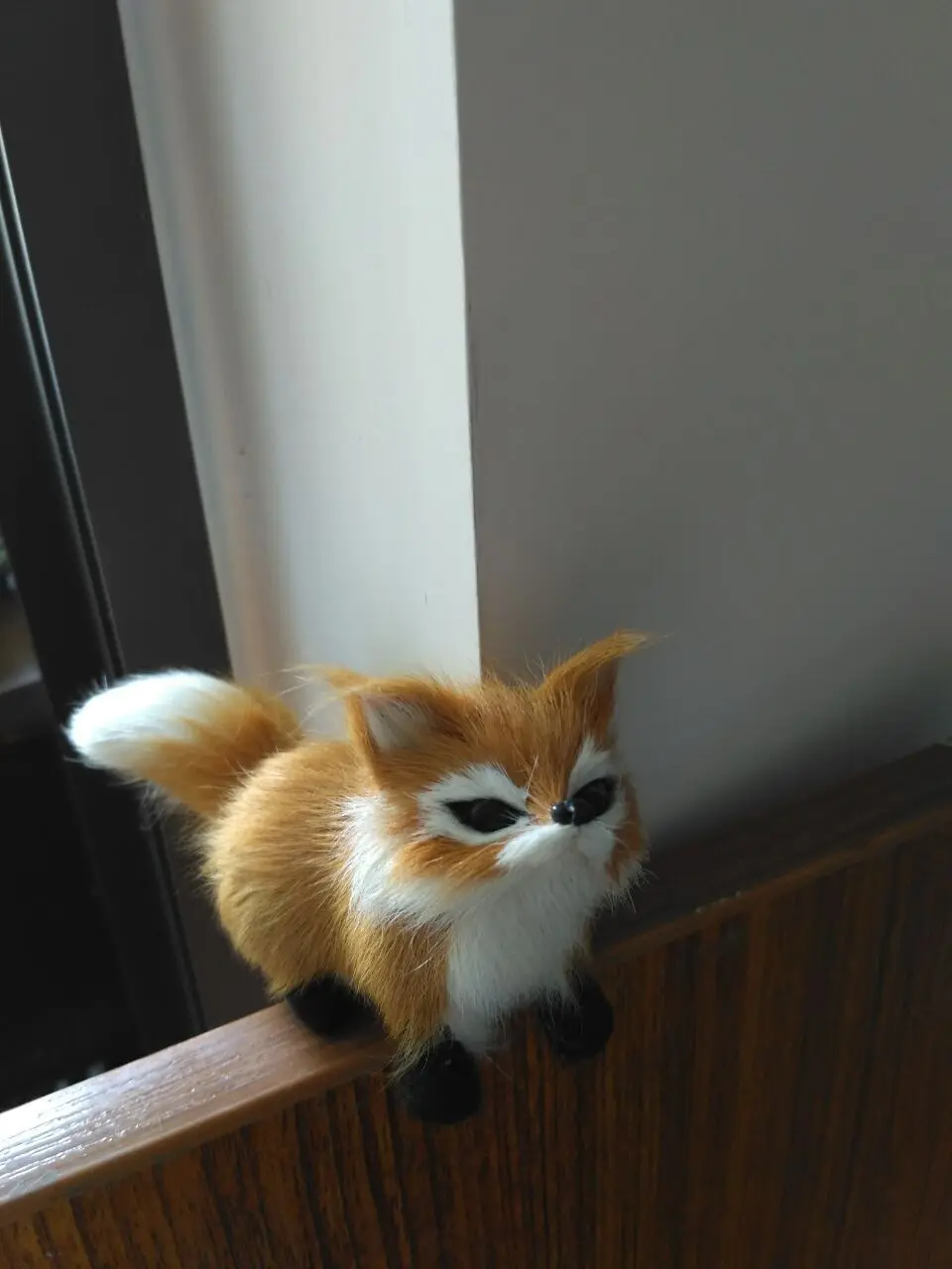 Маленькая имитация лисы мини реалистичная модель коричневой подарок для