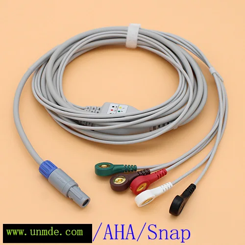Biolight BLT M12 креативный PC9000S PC9000 UP6000 Spurt 5 выводов ecg кабель и leadwire Redel 6 контактный