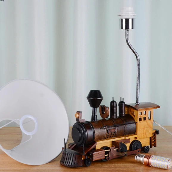 Настольная лампа с мультяшным рисунком в стиле арт деко Креативный светодиодный