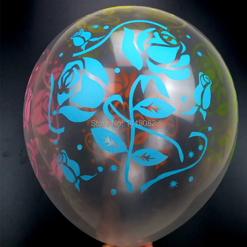 50 шт./лот прозрачный воздушный шар романтическая роза 100% латексный материалы на