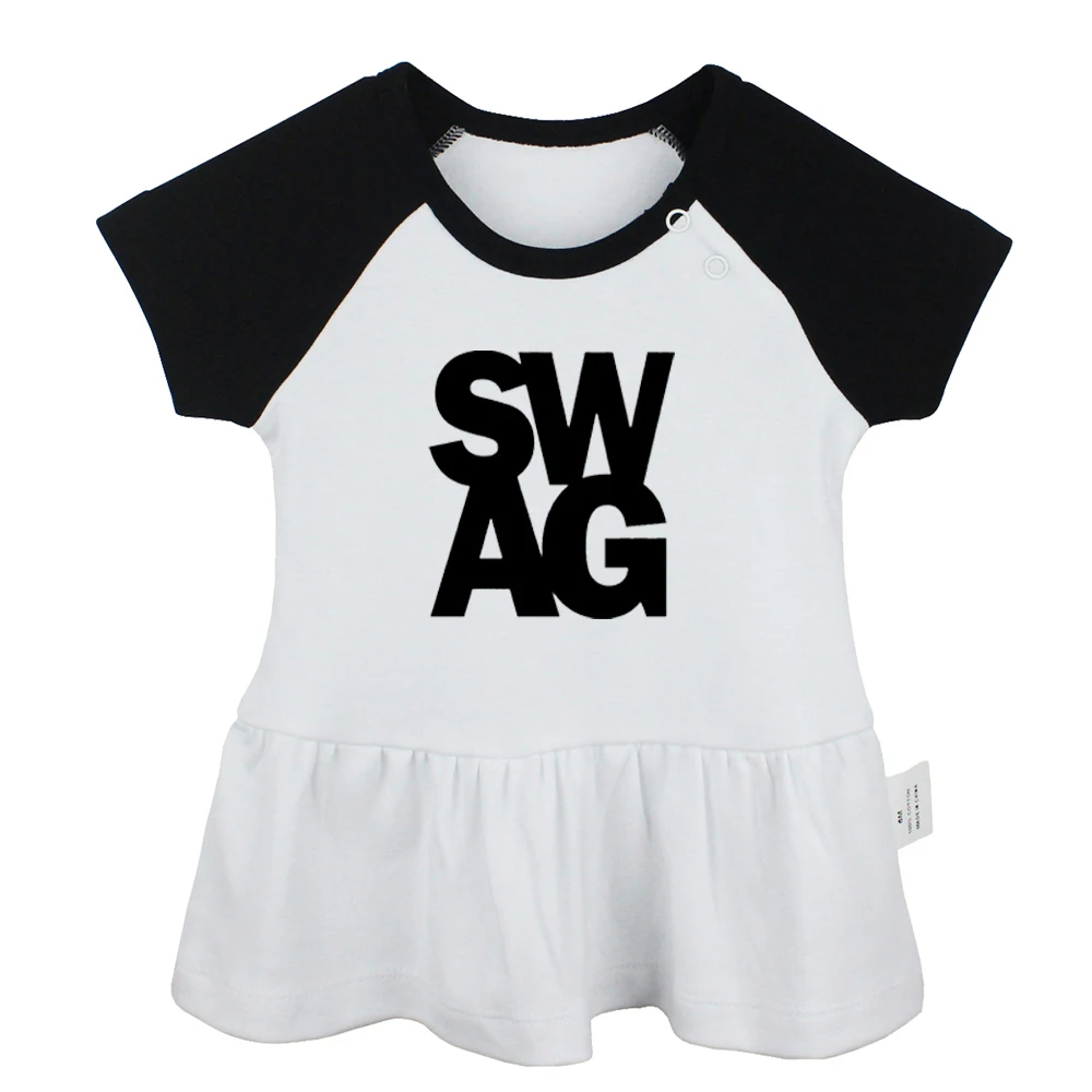 ONE OK ROCK/забавные платья для новорожденных девочек с надписью SWAG symbol THE BLACK EYED PEAS The