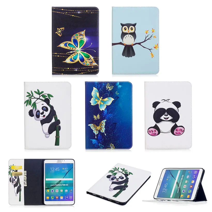 Модный чехол с рисунком панды для Samsung Galaxy Tab S2 8 0 дюйма T710 T715 T713 T719 чехлы планшета