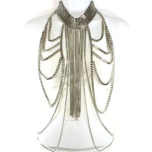 Женское Ожерелье чокер с подвеской Chran пикантная Броня на плечо большой шарф