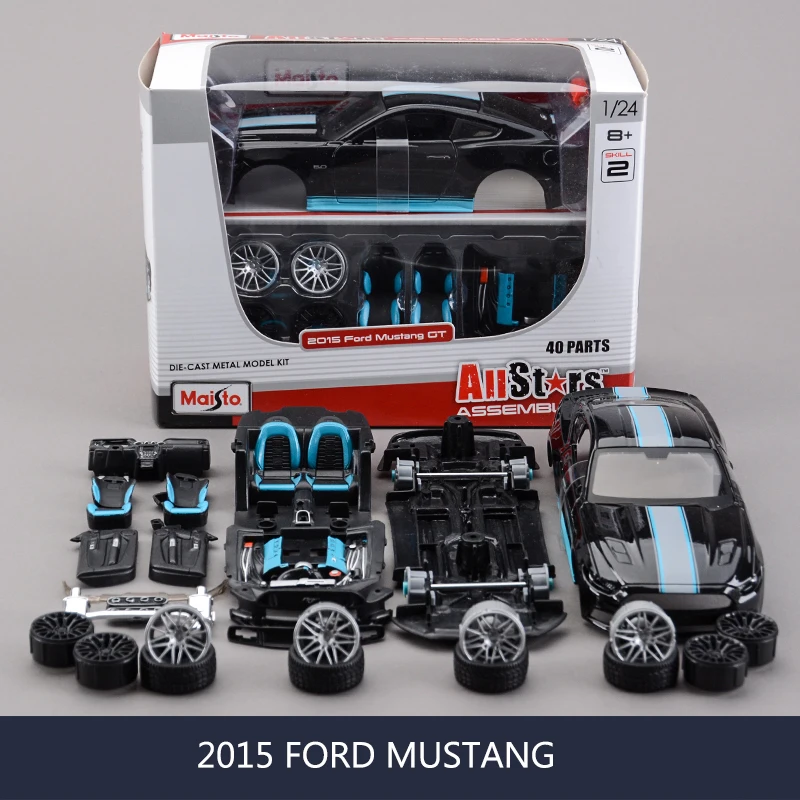 

Модель автомобиля Mustang 2015 1:24, модель автомобиля из металлического сплава 1:24, коллекционные модели автомобиля, игрушки в подарок