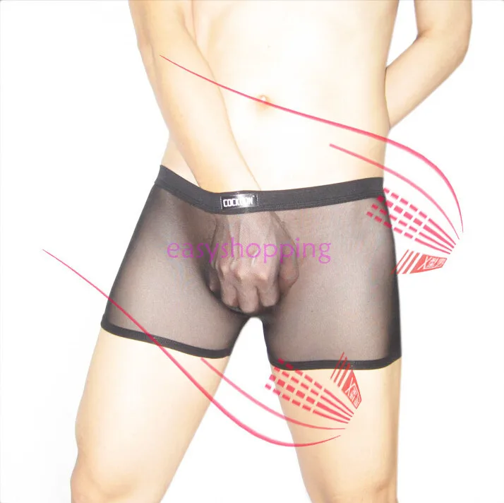 Бесплатная доставка Смешанные цвета мужские сексуальные удобные сетчатые трусы