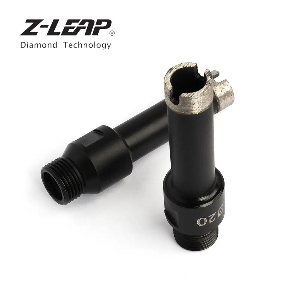 Z-LEAP, 1 шт. алмазная пила, сверло 20 мм, инструмент для бурения, Арбор M14 1/2, газовый, влажный, гранит, мрамор, шлифовальный станок с ЧПУ