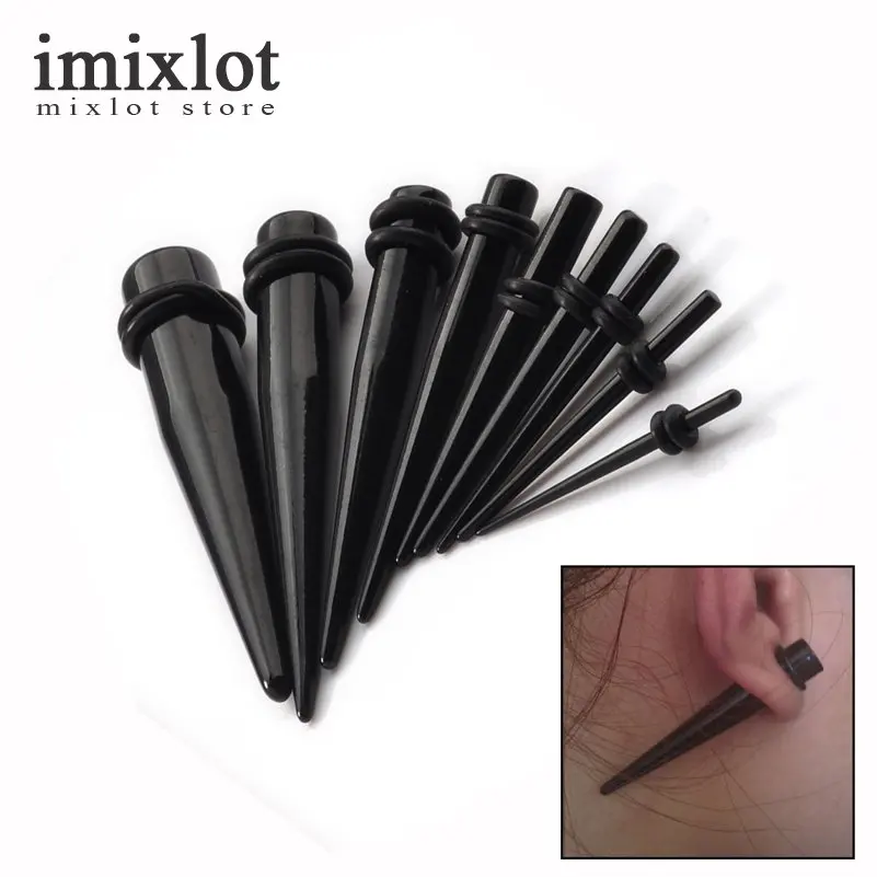 2 шт. акриловые расширители для растягивания мочек ушей пирсинг-конус и вилки