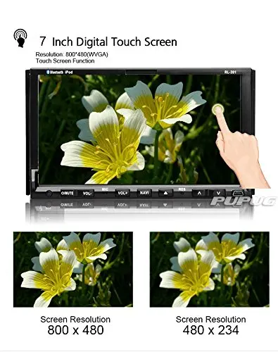 7 inch двойной din dvd-плеер автомобиля раздвижные сенсорный экран 8 ГБ GPS Navigato стерео FM