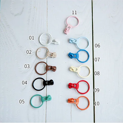 Round pull 100pcs Микс 100 шт 3# молния из смолы вытяжное кольцо многоцветная головка на молнии для ярдов ползунки для застежки-молнии швейное изделие для сумки швейные материалы для ручной работы аксессуар - Цвет: Round pull 100pcs