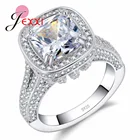 Модные кольца из стерлингового серебра 925 пробы с кубическим цирконием, женские обручальные кольца для девочек, подарок на день Святого Валентина, ювелирные изделия