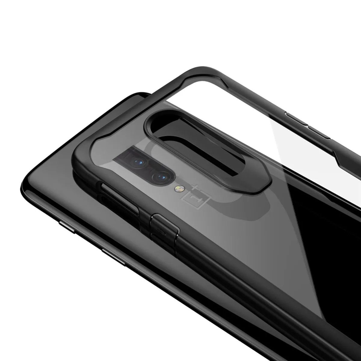 Для Oneplus 7 Pro чехол Роскошный мягкий TPU + PC противоударный Прозрачный для задней