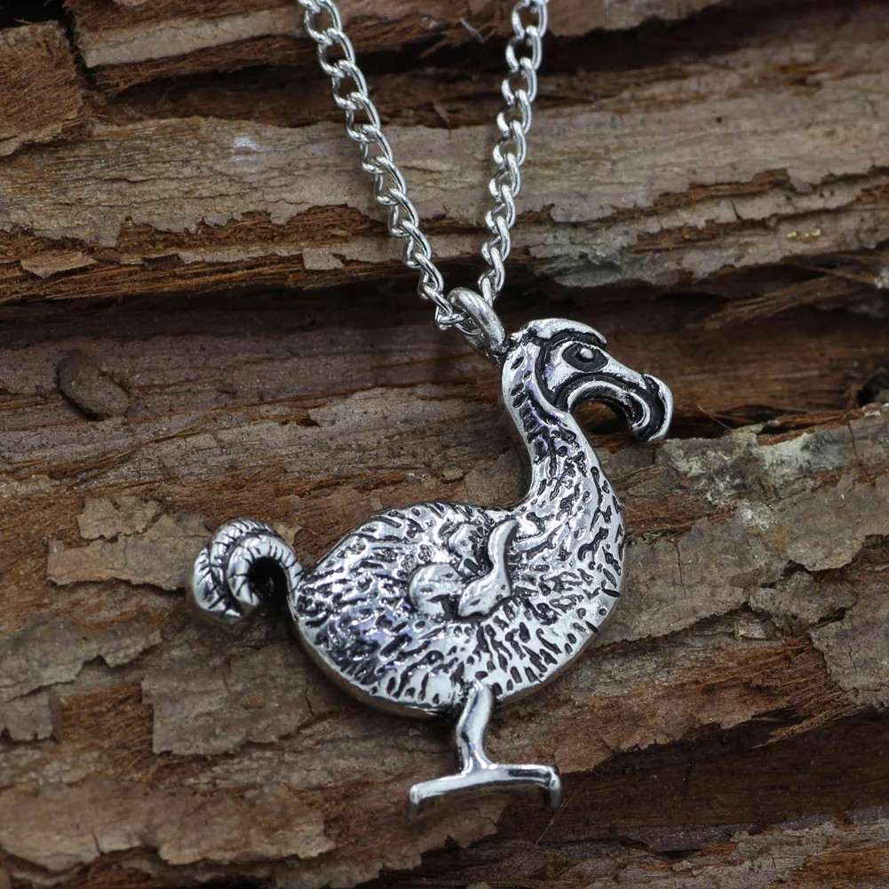 Youe shone Big Dodo Bird Ожерелье серебряное Подвеска Алиса в стране чудес ювелирные