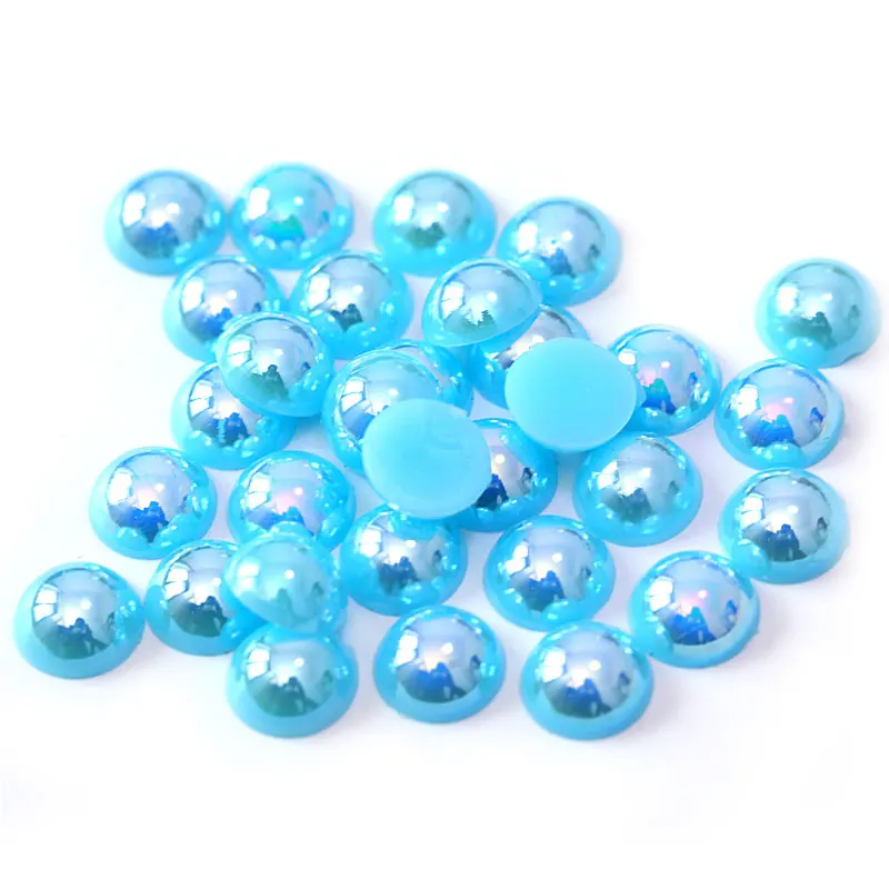 Полукруглые жемчужные бусины из АБС смолы имитация жемчуга пластика стразы для