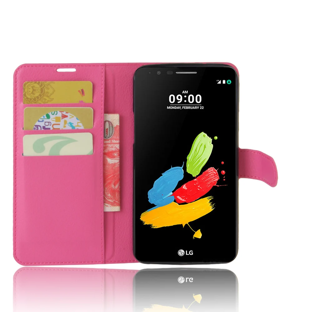 Wallet Case For LG Stylo 3 STYLUS STYLUS3 Three PU Leather Back Shell Pink Rose Green Purple Blue Black Brown | Мобильные телефоны
