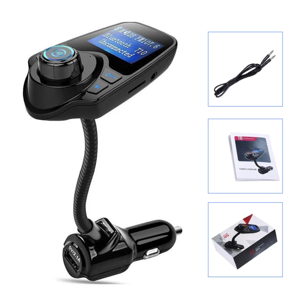 Беспроводной автомобильный Bluetooth fm передатчик радио адаптер комплект с 1 44