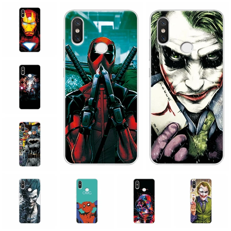 Очаровательный чехол для телефона Marvel Hero Captain America Xiaomi Redmi Note 5 Pro Железный человек