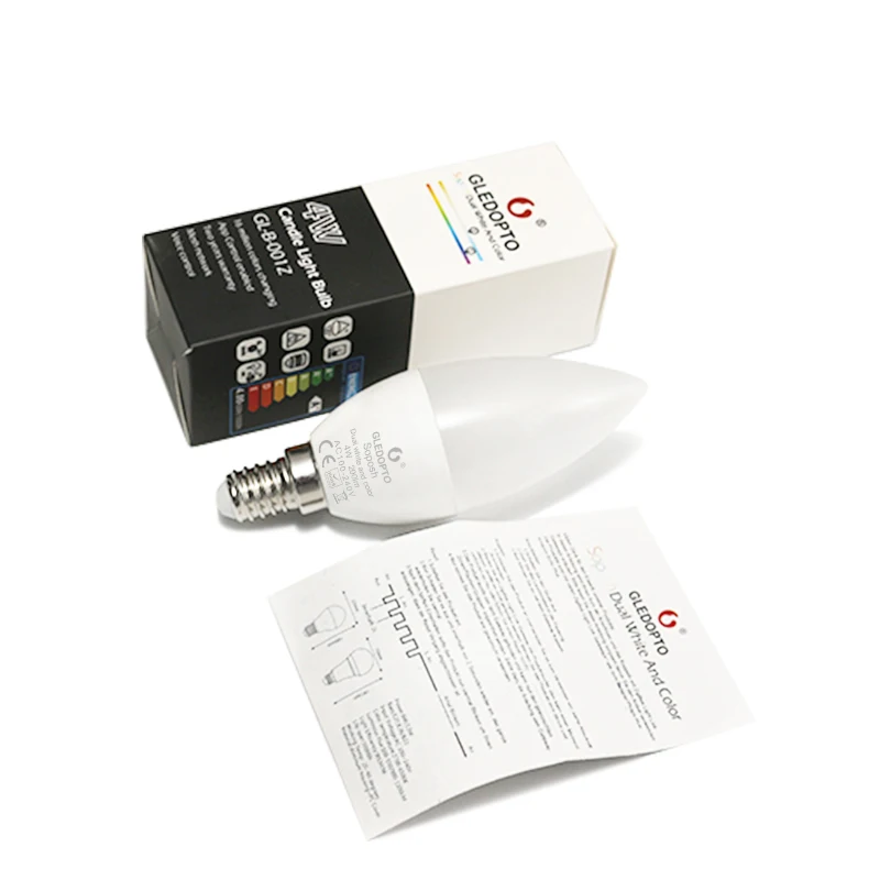 G светодиодный OPTO zigbee zll светодиодный 4 Вт светильник в форме свечи rgb/rgbw/rgbww/cw умный Контроль приложения AC100-240V E12/E14 работа с amazon smartthings