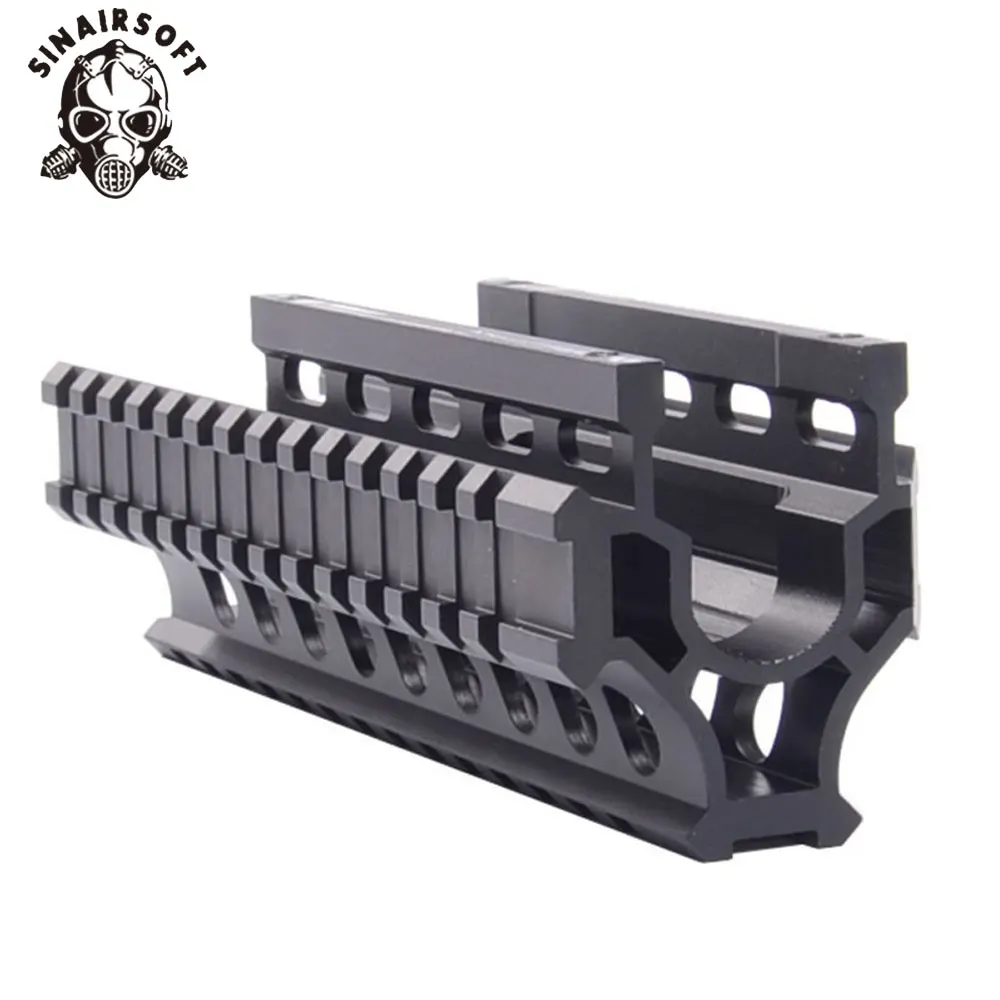 AK 47/74 Тактический Quad Rails Handguard Rail с 6 чехлами для охоты и стрельбы Тактический RIS Quad Rail AMD-65 Quad Rail system
