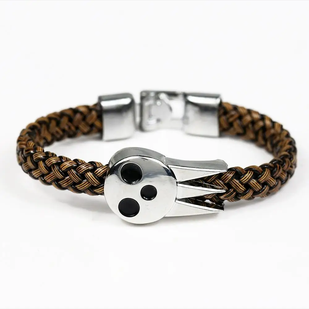 MJ аниме Пожиратель души браслет ЮАР логотип для кожаный плетеный Косплей Подарки