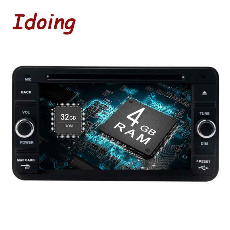 Idoing 6 2 &quot4 г + 32 8 Core 2Din автомобиля Android радио dvd плеер для Suzuki Jimny 0 рулевого колеса gps