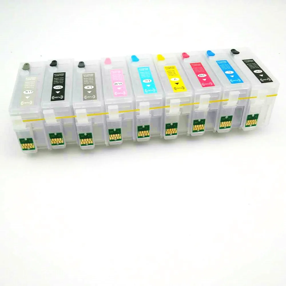 

Einkshop T7601-T7609 заправляемые чернильные картриджи для принтеров Epson P600 surecolor P600 Surecolor SC-P600 принтера с чипами автоматического сброса
