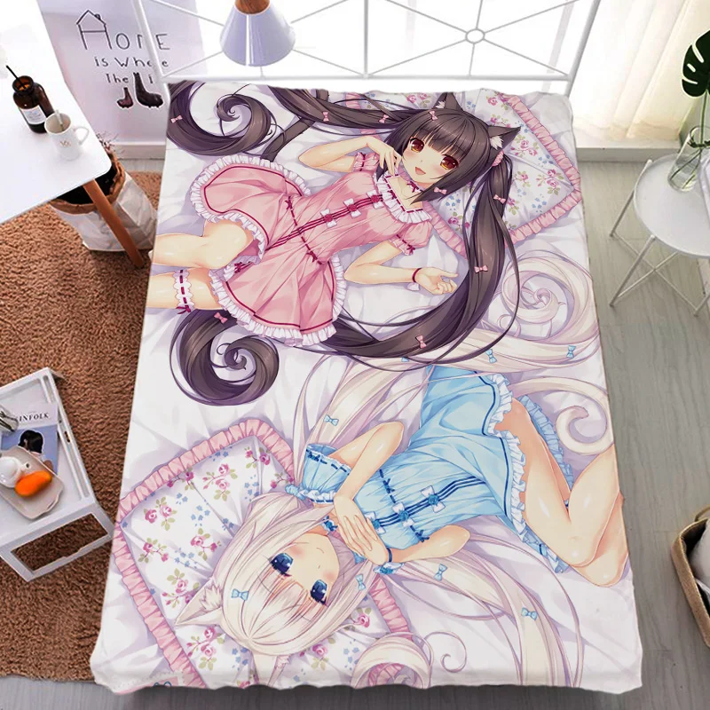 Обновленная японская постельная простыня NEKOPARA шоколад ваниль кокосовое молоко и