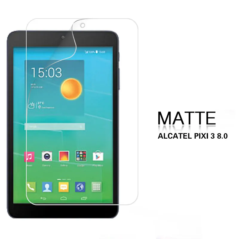Прозрачная глянцевая HD и матовая пленка для ALCATEL OneTouch Pixi 3 8 &quot4 3G 7&quot переднее